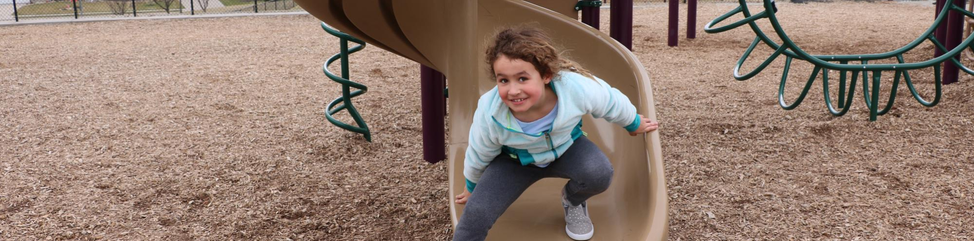 Girl on Slide